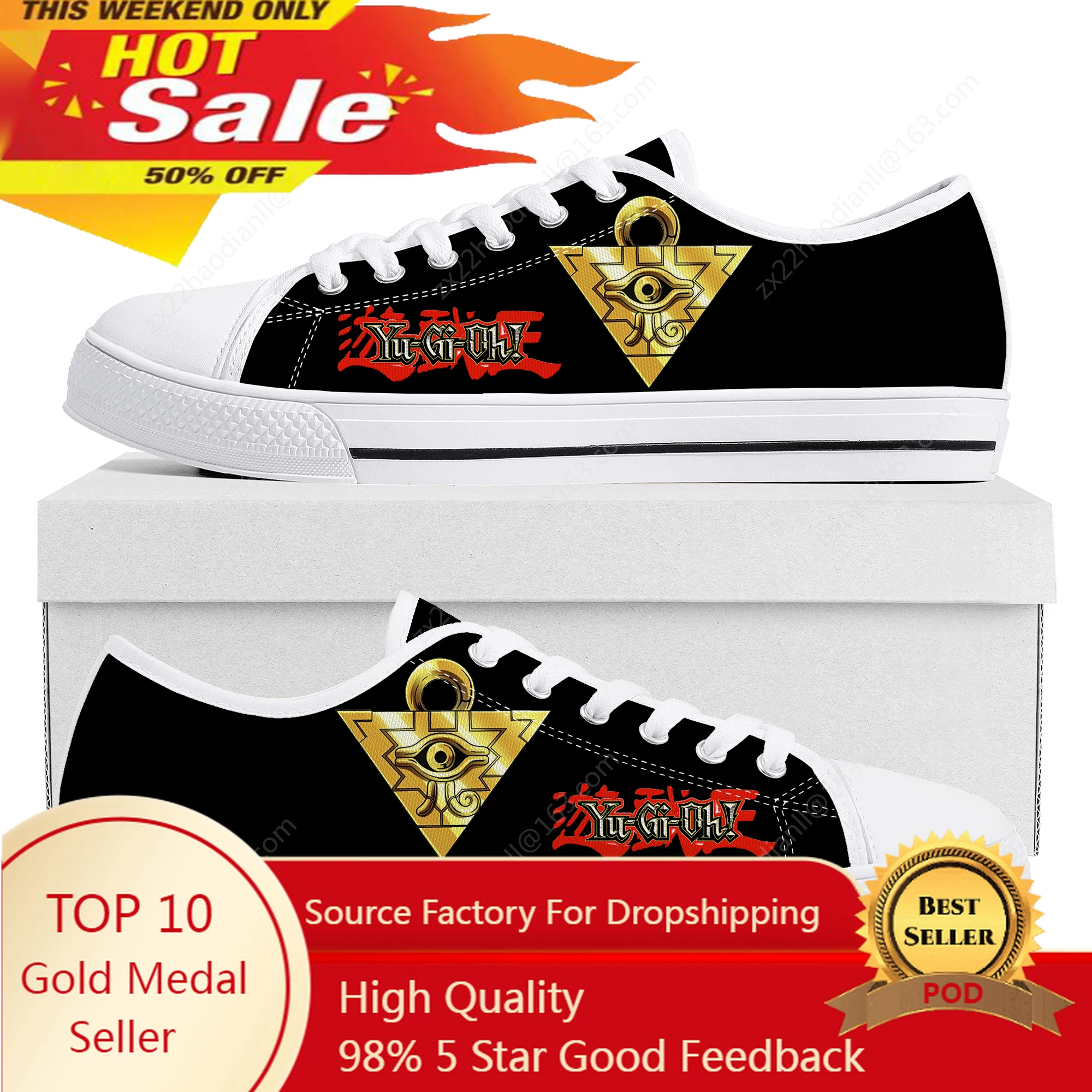 

Anime Yu-Gi-Oh Millennium Puzzle Yami Mutou Low Top Sneakers Mens Womens Teenager Canvas Sneaker Casual Couple Shoes Custom Shoe