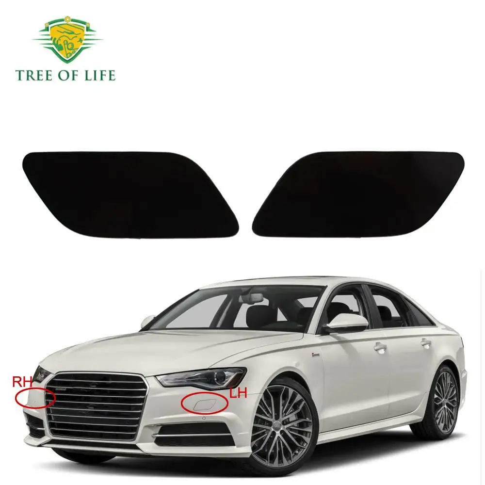 For Audi A6 C7 2015 2016-2018 4G0 955 275 H Front Bumper Headlight Lamp Washer Spray Cleaning Actuator Cover Cap 4G0 955 276 H 