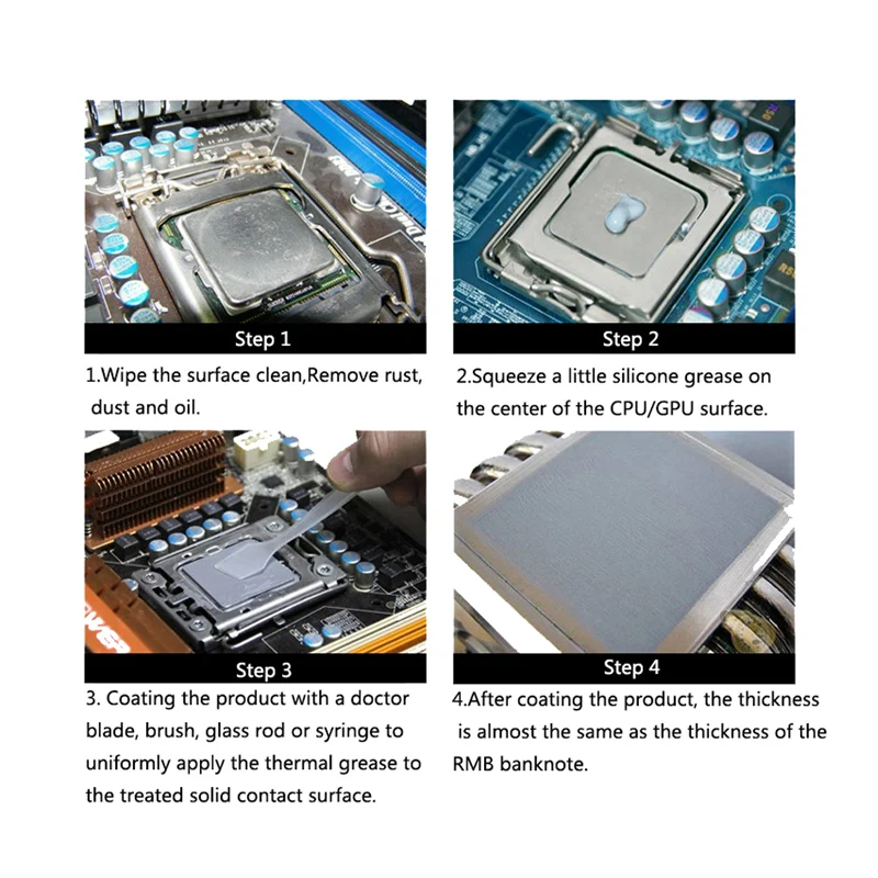 4.93W/m-k 25g Silicone Thermal Paste Heat Transfer Grease Heat Sink CPU GPU Chipset Notebook Computer Cooling Cream