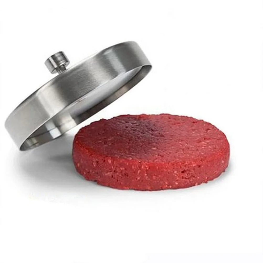 

Steel 9.5Cm Round Burger Round Shape Burger Press Press Meat Shaping Tool For Hamburger Beef Rice Ball Kitchen Use