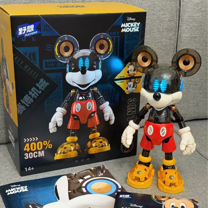 

Pleyerid Toys Mickey Donald Duck Action Figure Assembly Model Kits Cyberpunk Style Anime Figurine Statue Toys Ornament Gifts