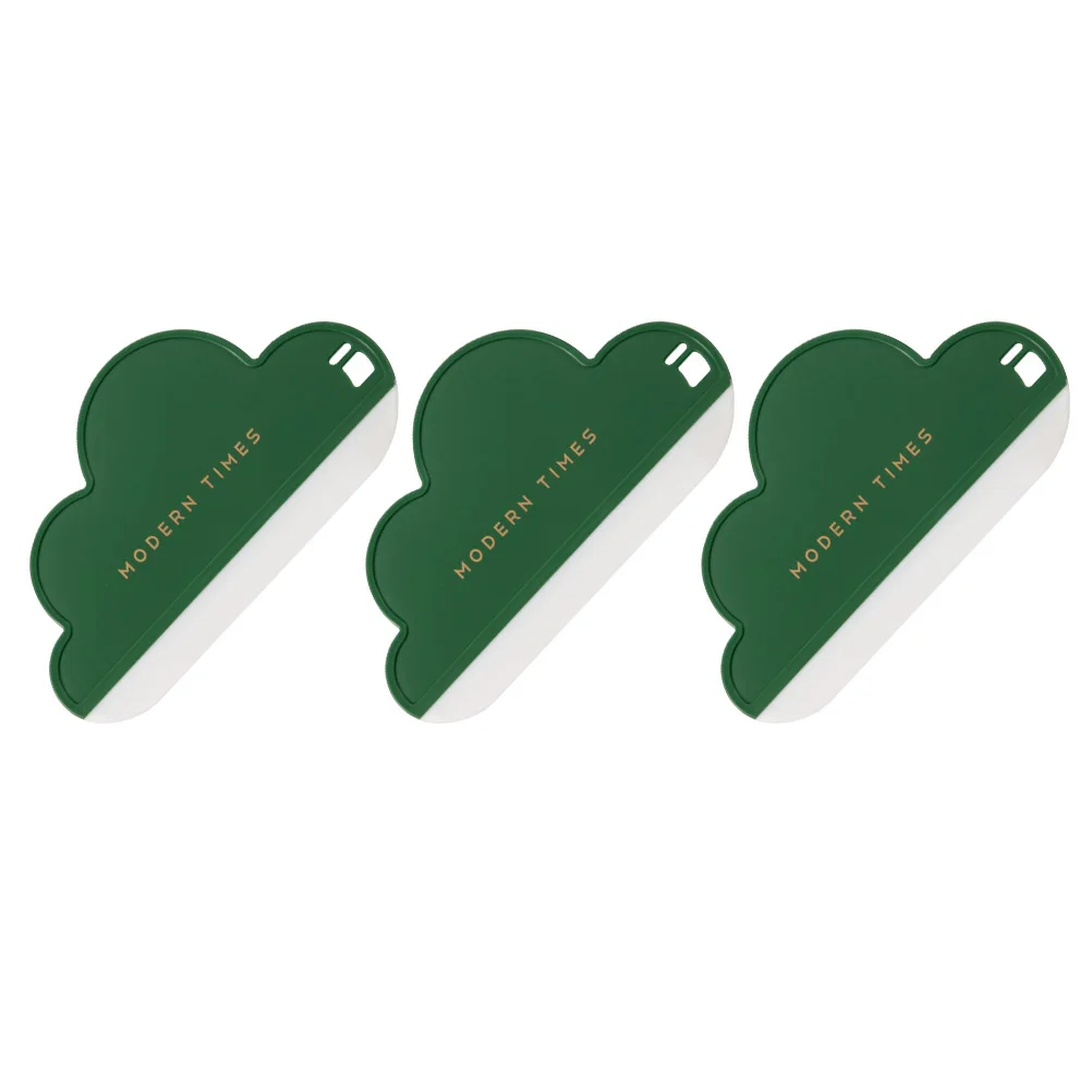 

3 Pcs Squeegee Durable Silicone Household Glass Clean Scraper Cleaning Scraper Mirror Window Car Windshield Washer