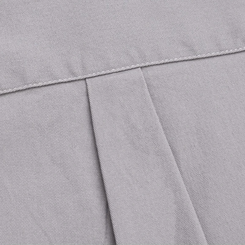 7XL Solid Color 100 Cotton Long Sleeve Shirt Men Business Casual White Shirt Black Blue Men Shirt Long Sleeve Slim Fit Pocket