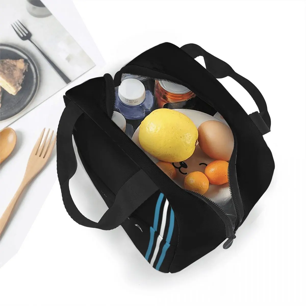 Argentine Flag Insulated Lunch Bag Large Football Soccer Legend Meal Container Cooler Bag Lunch Box Tote Office Outdoor Food Bag