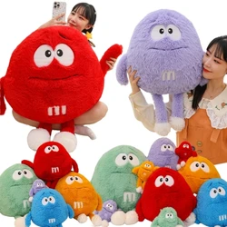 Soft Chocolate Bean Candy Plush Toy Funny M&ms Anime Figure Doll Bed Soft Sleeping Pillow Girl Decor Cushion Gift