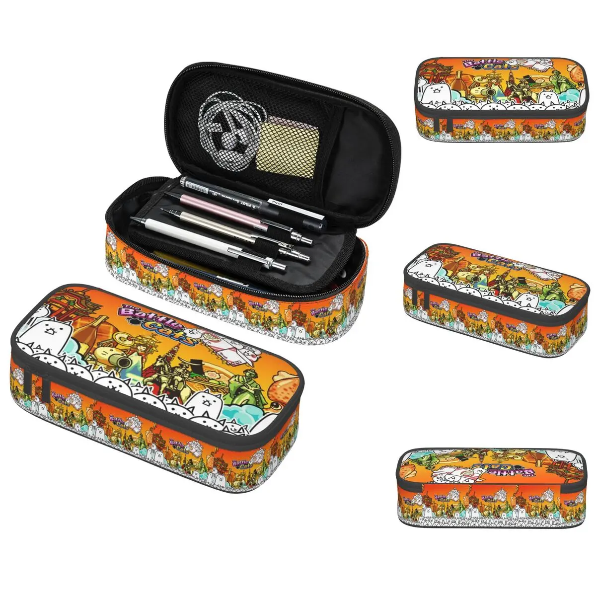 

Пенал Battle Cats для детей, школьная коробка для ручек, сумка для карандашей, канцелярские принадлежности, сумка-держатель для ручек