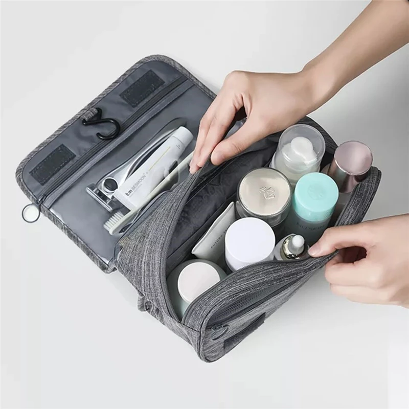 Large Capacity Travel Bag Waterproof Toiletry Storage Pouch Men And Women Hook Cosmetic Bag Multifunctional Makeup Organizer Bag