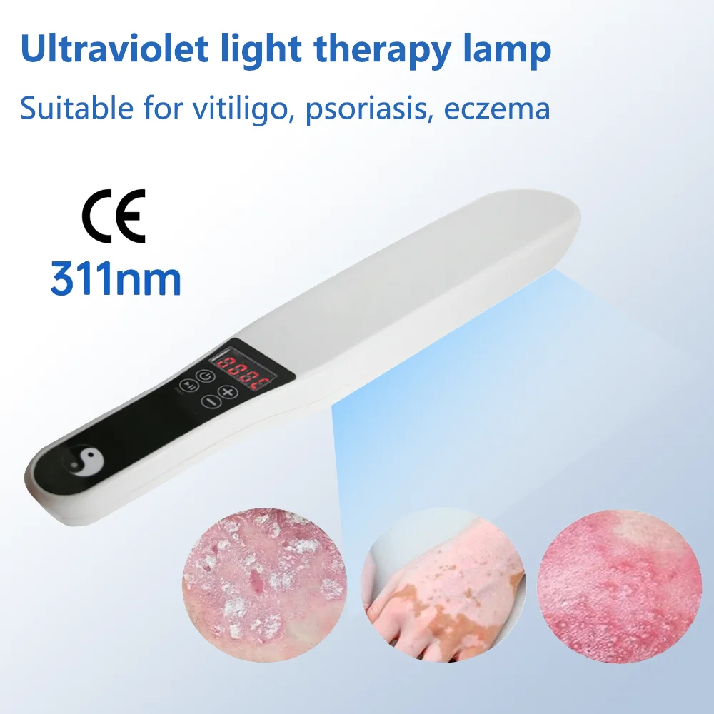 UVB 311nm Phototherapy Vitiligo Excimer NarrowBand Lamp Psoriasis Spots Eczema Skin Disease Ultraviolet Therapy Light