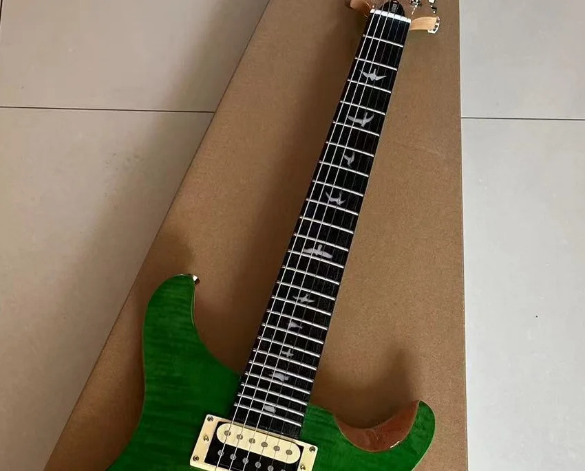 Electric guitar, factory customized, maple neck, peach blossom heart body, multiple colors, in stock, fast and free shipping PRS