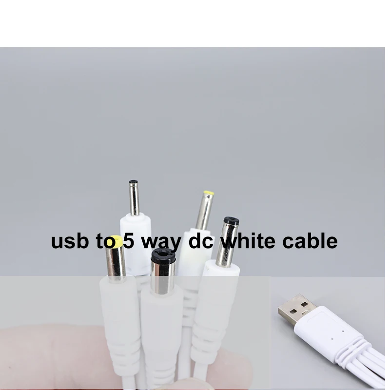 1Pcs USB Male to 5.5 X 2.1MM DC2.0/2.5/3.5/DC4.0 Barrel Jack Power Cable AC Plug Transfer Connector Charger Interface Converter