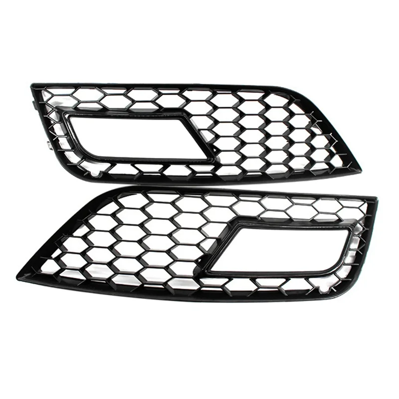llcs-automotive-fog-lamp-frame-mesh-grille-bumper-lower-mesh-grille-for-a4l-b9-2013-2015-8k0807681k-8k0807682k-replacement