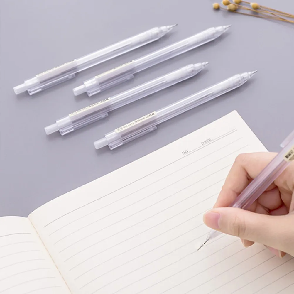 

50Pcs Automatic Mechanical Pencils Clear Design Comfortable Grip Easy Use School Office Sketch Writing Pencils 0.5mm