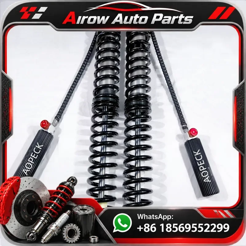 Adjustable Front Coilover Shock Absorber Piston Rod Tube 8 To 24 Inch For ATV UTV Off Road Racing Suspension Upgrade