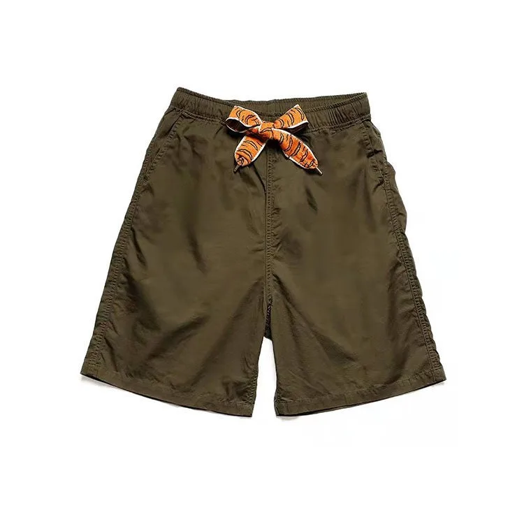 

Japan KAPITAL Hirata Kazuhiro Shorts Two Tone Tiger Pattern Weaving Cotton Breathable Men's Loose Casual Shorts