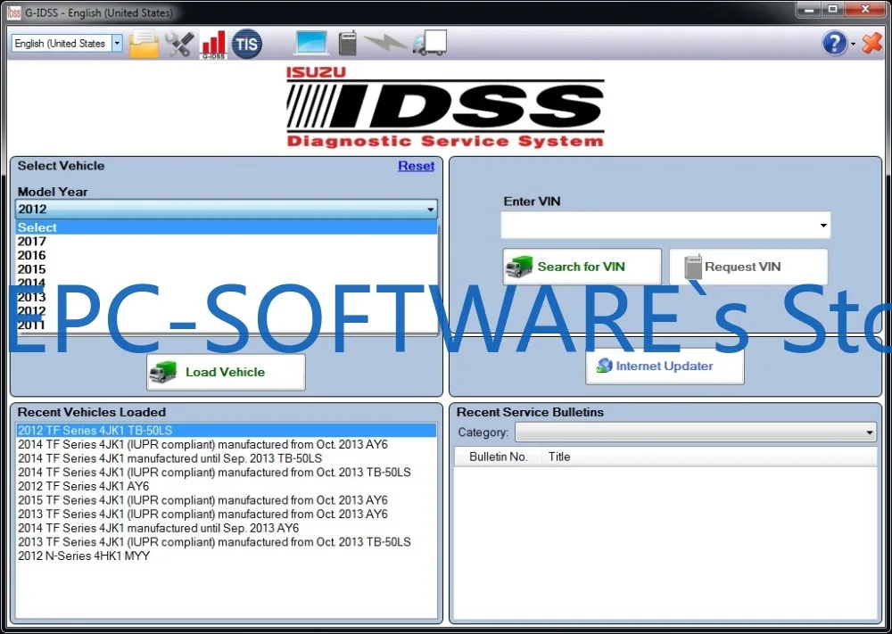 

EPC-SOFTWARE для системы обслуживания глобальной диагностики Isuzu (G-IDSS) [2025]+поддержка J2534+Keygen