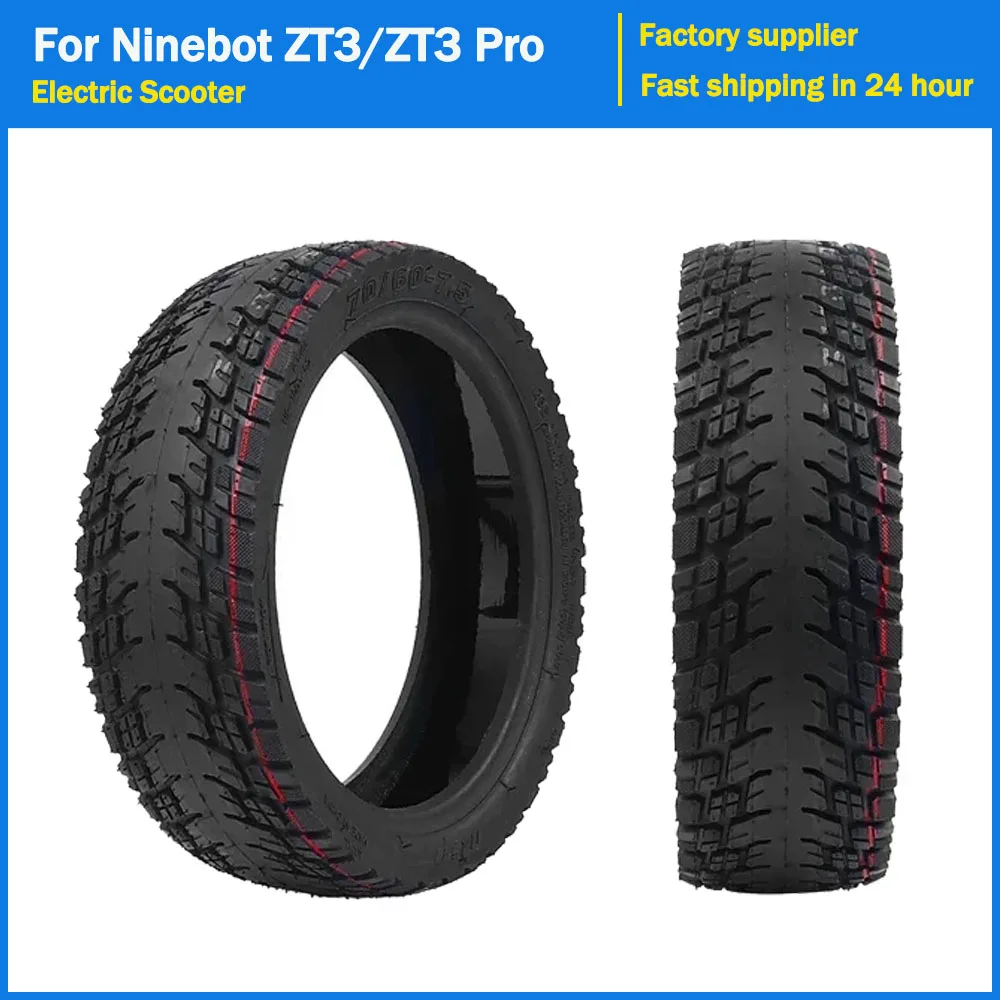 

11 Inch 70/60-7.5 Off-road Tryes Jelly Vacuum Tire for Ninebot ZT3 ZT3 Pro Electric Scooter Wheel Tubeless Self-healing Parts