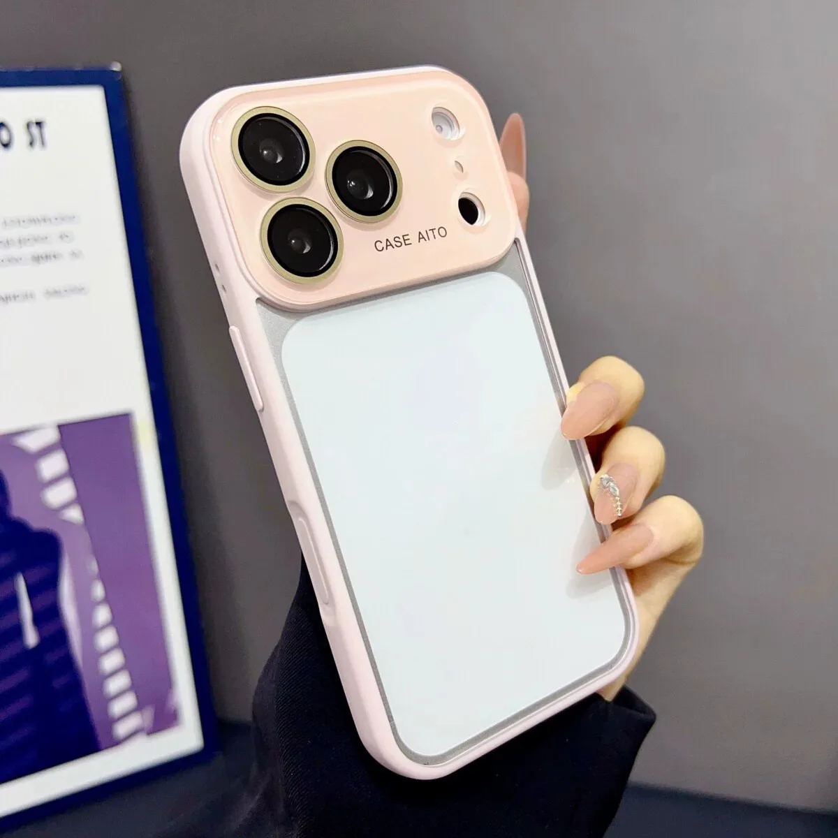 

ins wind applies to Apple 17Promax mobile phone case iPhone16Promax simple and transparent 15Pro becomes 17 large windows in seconds 14Pro advanced sense 13 comes with lens film anti-drop protective case