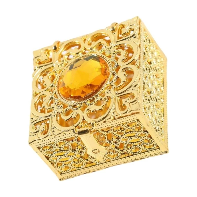 

Elegant Silver Jewelry Case Jewelry Storage Box For Gemstones And Rosary Beads