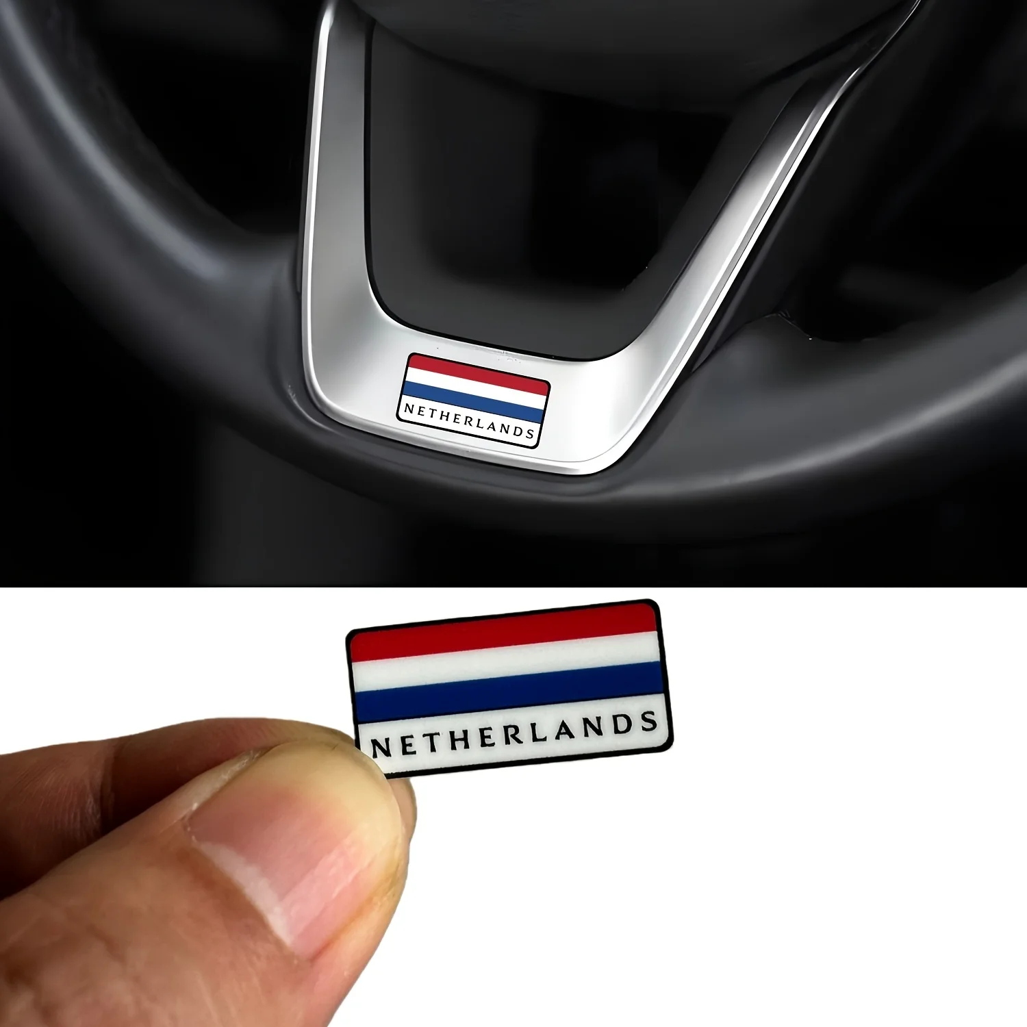 1 Set Dutch Flag Style Waterproof Vinyl Badge Car Sticker Decal Universal Auto Decor interior Exterior Styling Parts Decor