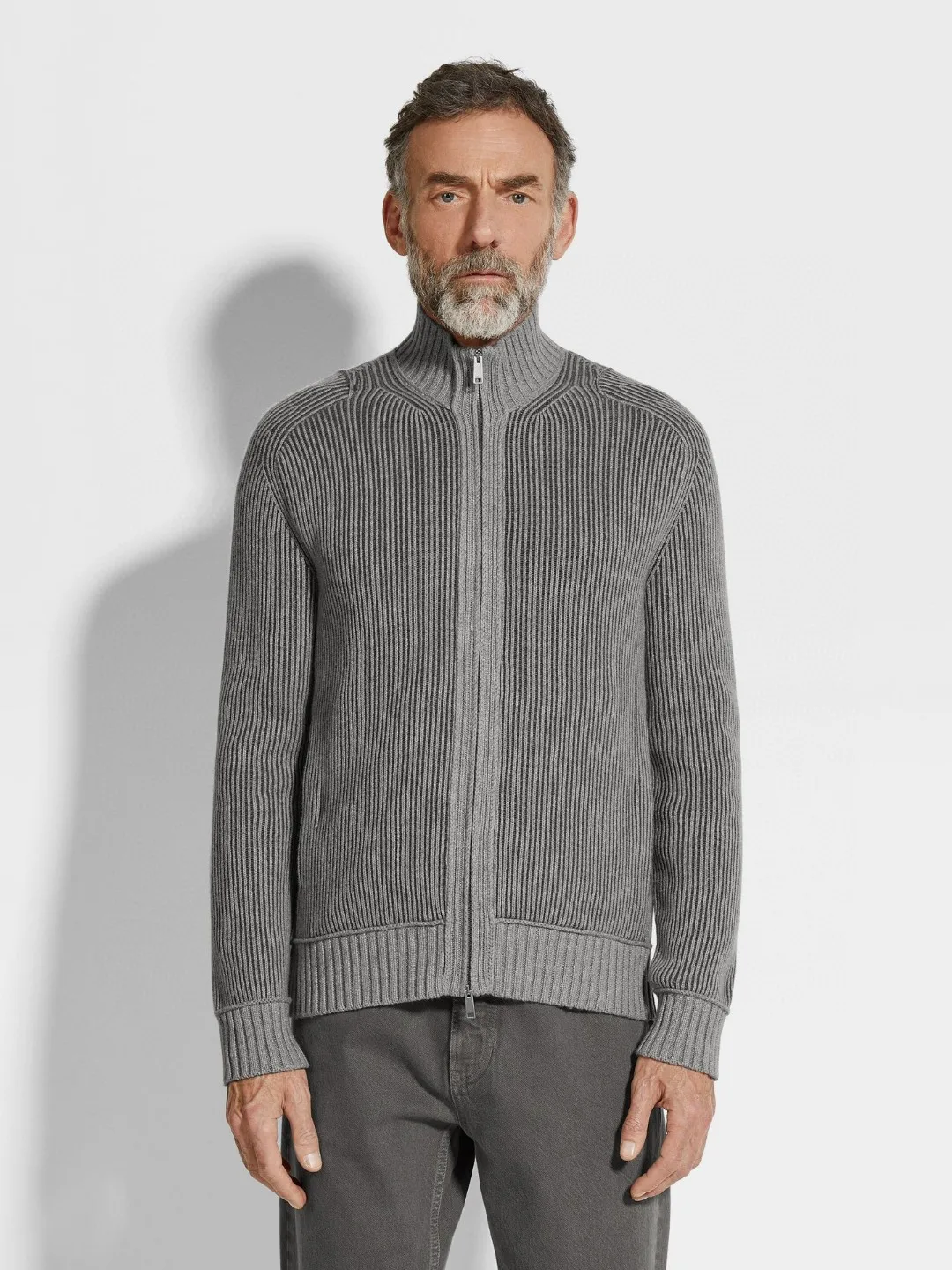 

Ele Faionable Мужской вязаный шерстяной повседневный открытый кардиган с воротником в вертикальную полоску, осень-зима, длинный цвет све