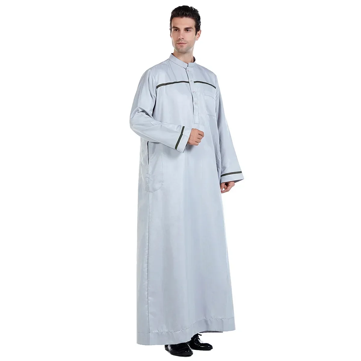 Abaya Robes musulmanes pour hommes Vêtements, Pakistan, Arabe, Dubaï Loisirs en plein air Robes musulmanes à vêtements simples, Turquie, Maroc Musulman S-3XL