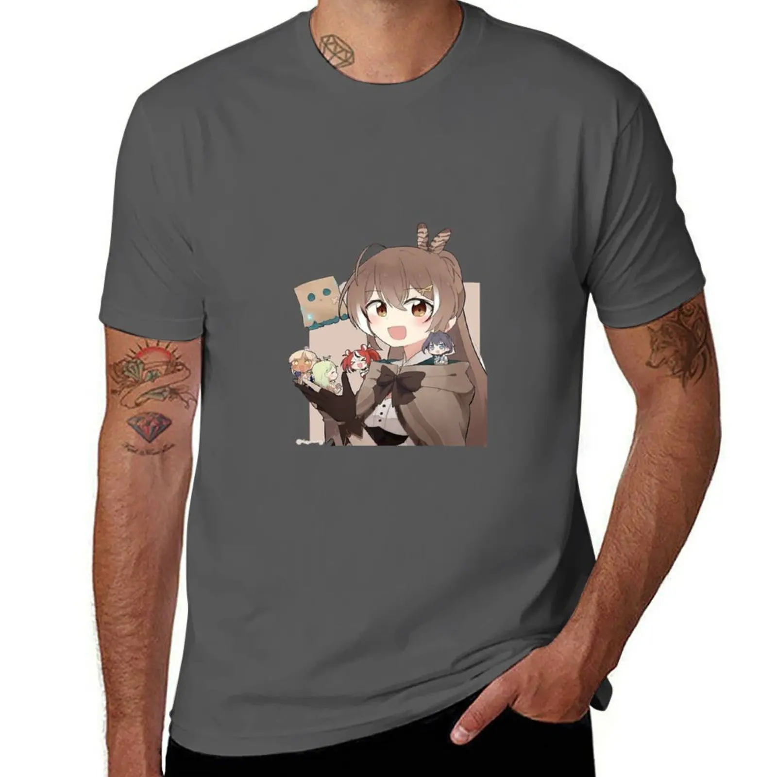 

Nanashi Mumei - Hololive T-Shirt t shirts designer anime tshirt man t shirt cotton high quality T-Shirt