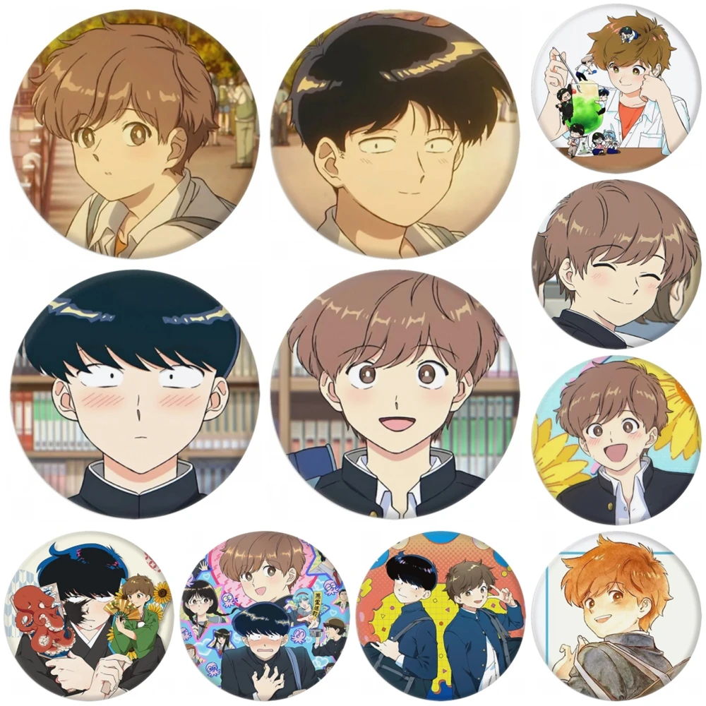 58mm Anime Ganbare Go for It Nakamura-kun Okuto Hironse Aiki Otogiri Sō Cosplay COSTUME Badge Pin SPTE Tinplate Brooch﻿ Gilf