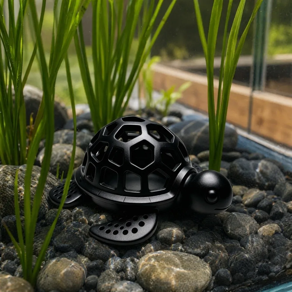Tortoise Hollowed-Out Fish Shrimp Hiding Cave Underwater Hiding House 3D Printed Aquarium Fish Shelter Plastic Multi-Hole