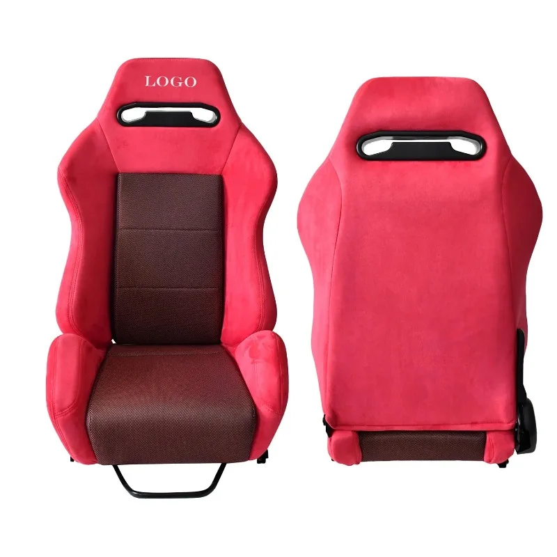 

Red Suede Single Adjustable Double Slide Custom Pattern Drift Modified Seat