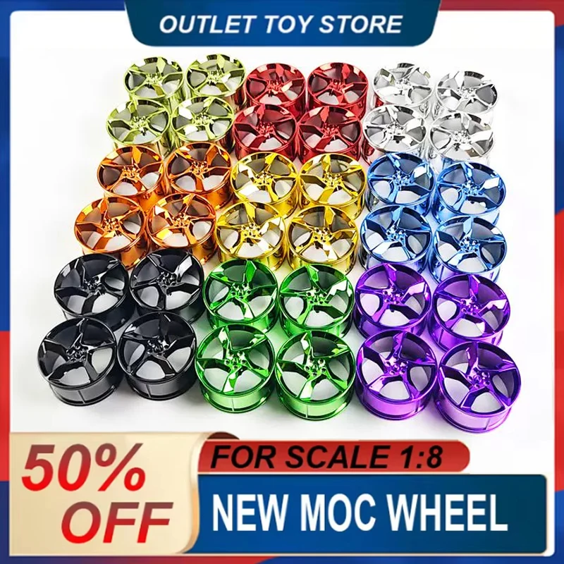 Custom Building Block Wheel Hub Spare Parts 73389/73398 Kit For LEGO 1:8 Supercar Series 42143 42172 42232 Model Accessories