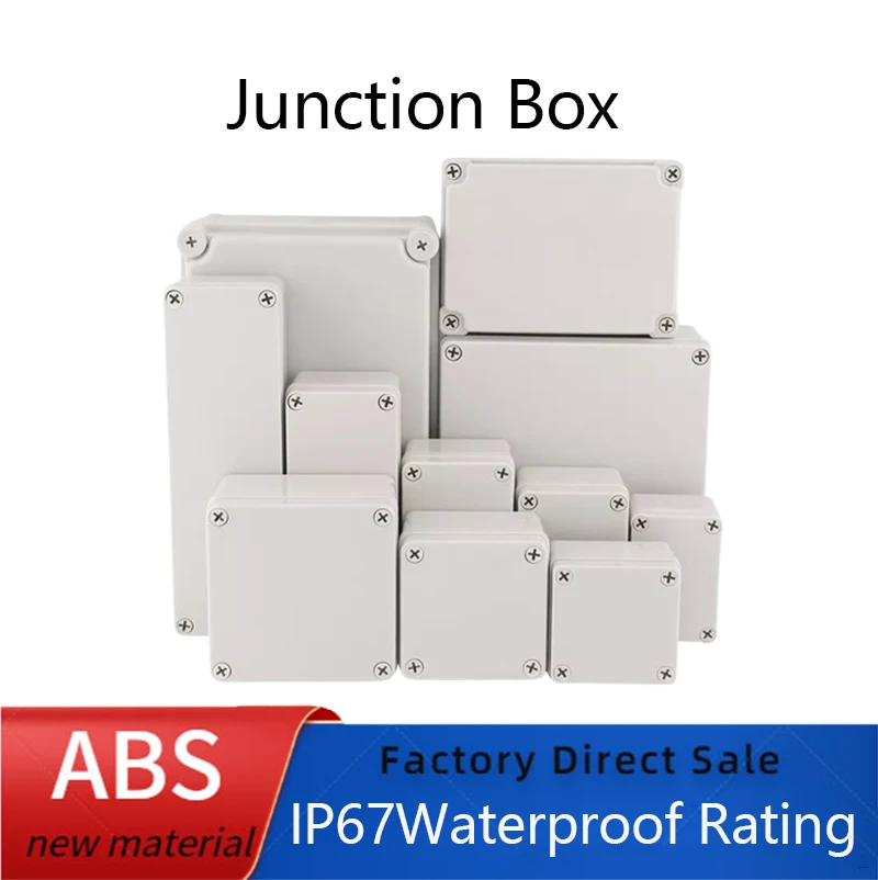IP67 waterproof junction box, ABS material outdoor electronic housing, industrial electronic engineering box, instrument box