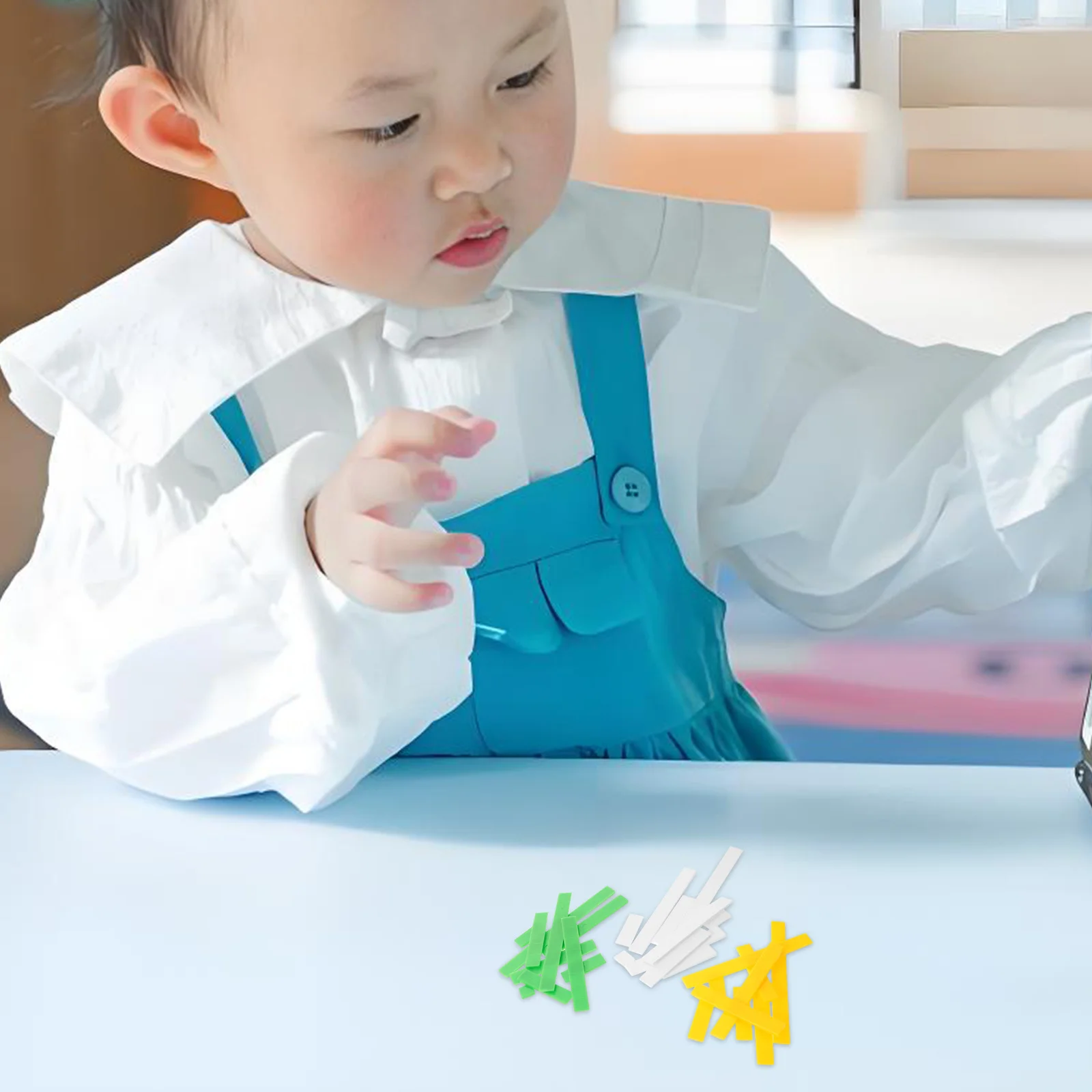 

1 set 1 Set Montessori Arithmetic Ruler Counting Blocks Math Learning For Toddlers Early Education Logical Thinking Classroom