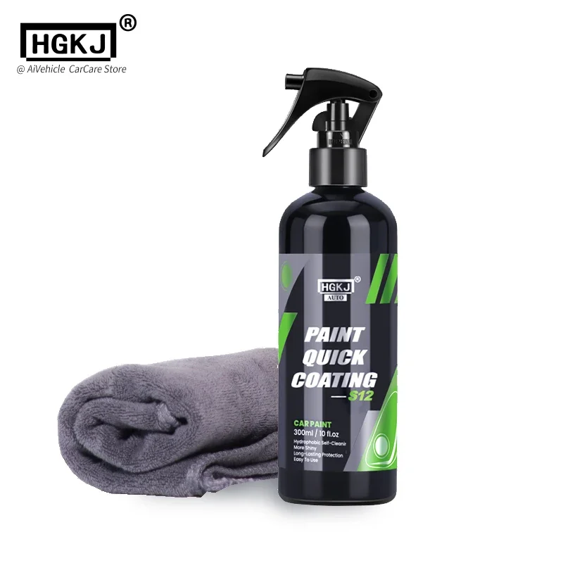 Quick Coat HGKJ S12 Liquido Nano Ceramica Rivestimento per auto Vernice automatica Cera spray Idrofobico Antigraffio Proteggi il rinnovamento della