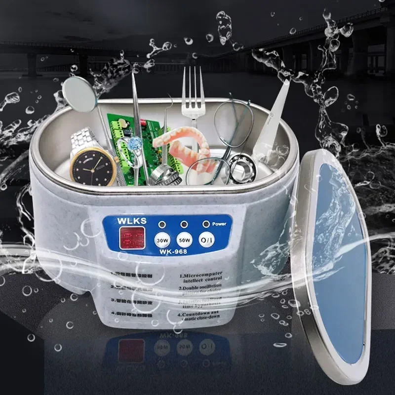 

Ultrasonic Cleaner Dental Ultrasonic Cleaning Bath 47kHz High Frequency Vibration Ultrasound Washing Machine For Glasses Jewelry