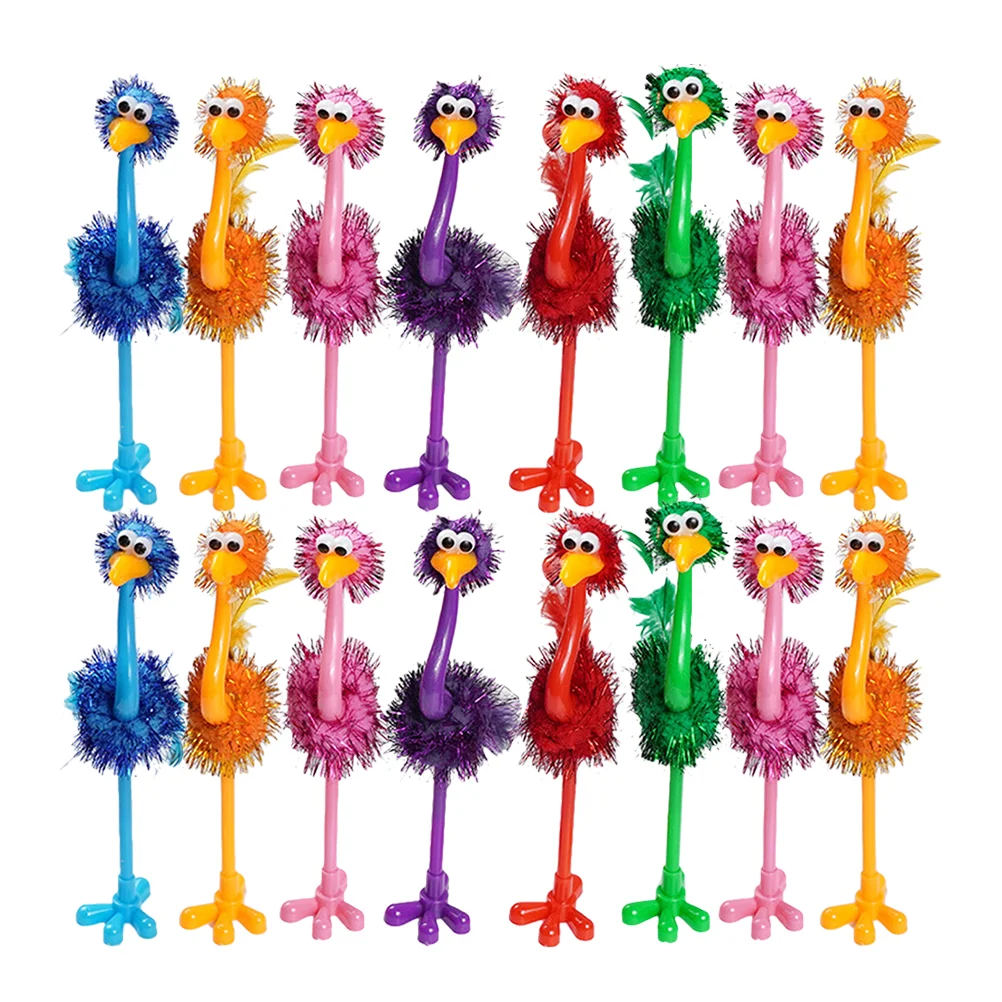 24 Pcs Cartoon Animal Pen Student Ball-point Students Stationery Modeling Plastic