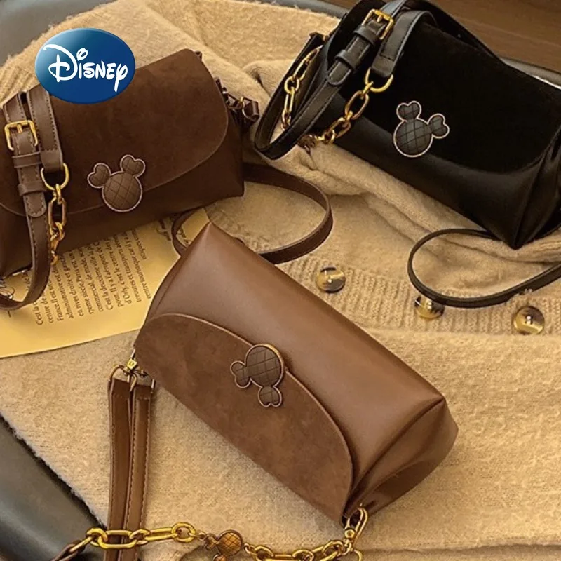 Disney Mickey New Women's Handbag Fashion Trend Women's Shoulder Bag Cartoon Casual Women's Bag Large Capacity High Quality