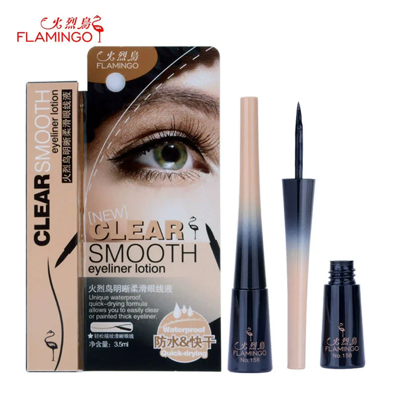 3,5 ml Flamingo Clear Smooth Eyeliner Lotion Einzigartiges wasserfestes, schnell trocknendes Make-up, flüssiges, dickes Eyeliner-Make-up