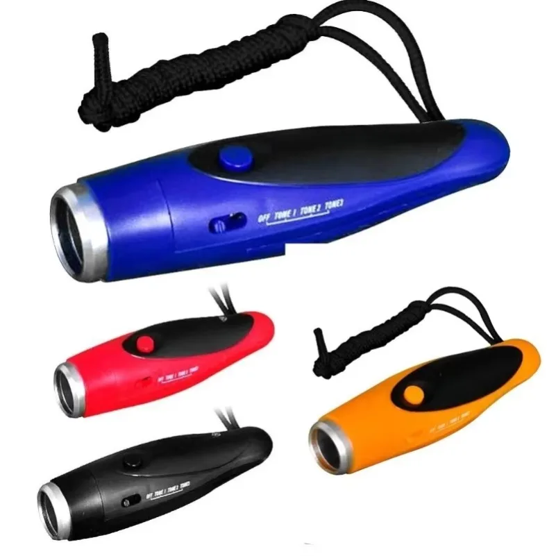 130dB 3 Tone Electronic Whistle High Decibel Loud Volume Referee Whistle for Basketball Football Outdoor Sports Training