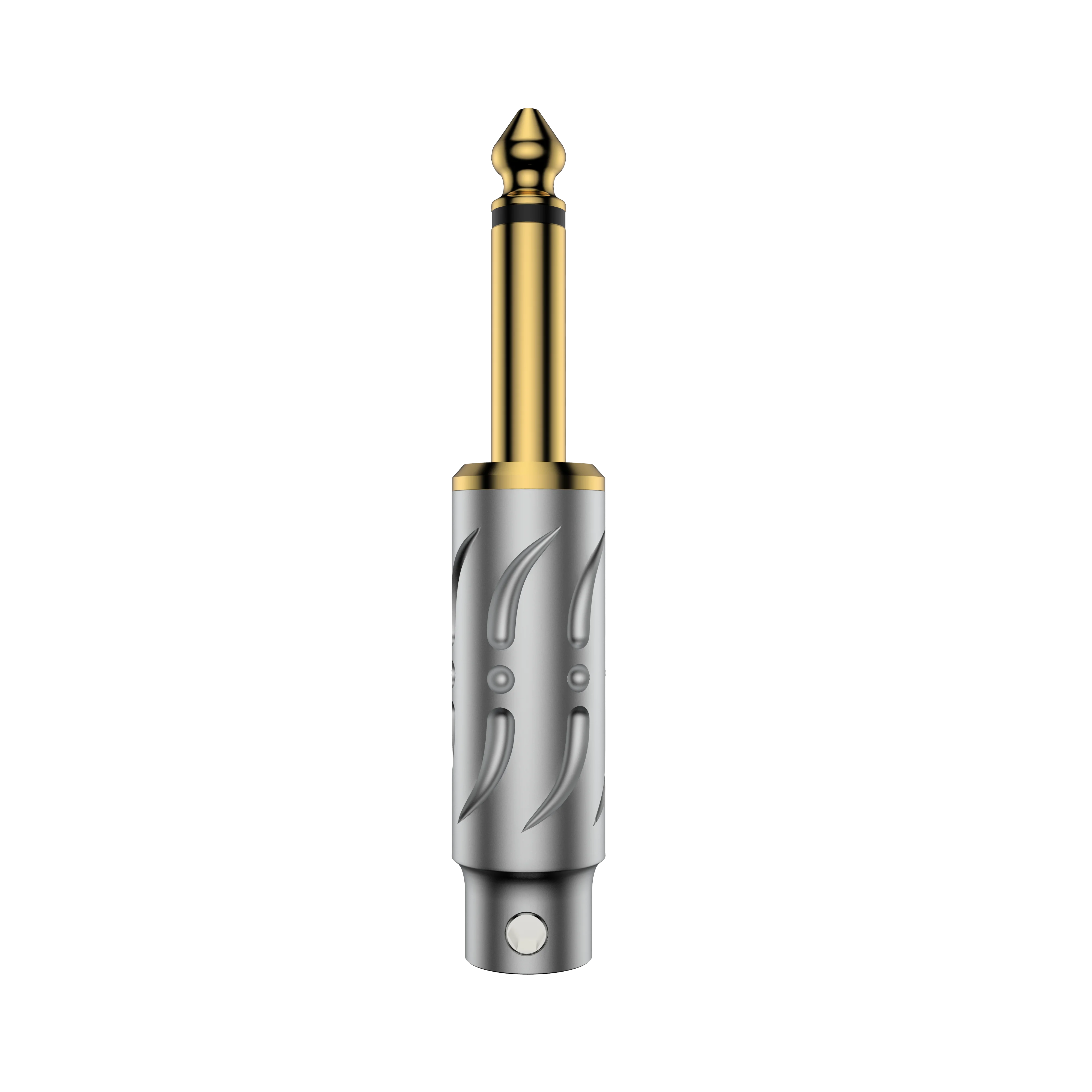 VIBORG Pure Copper 6.35mm Mono TS Audio Plug 1/4 Inch Solder Jack Connector For Guitar Microphone HIFI Amplifier Cable