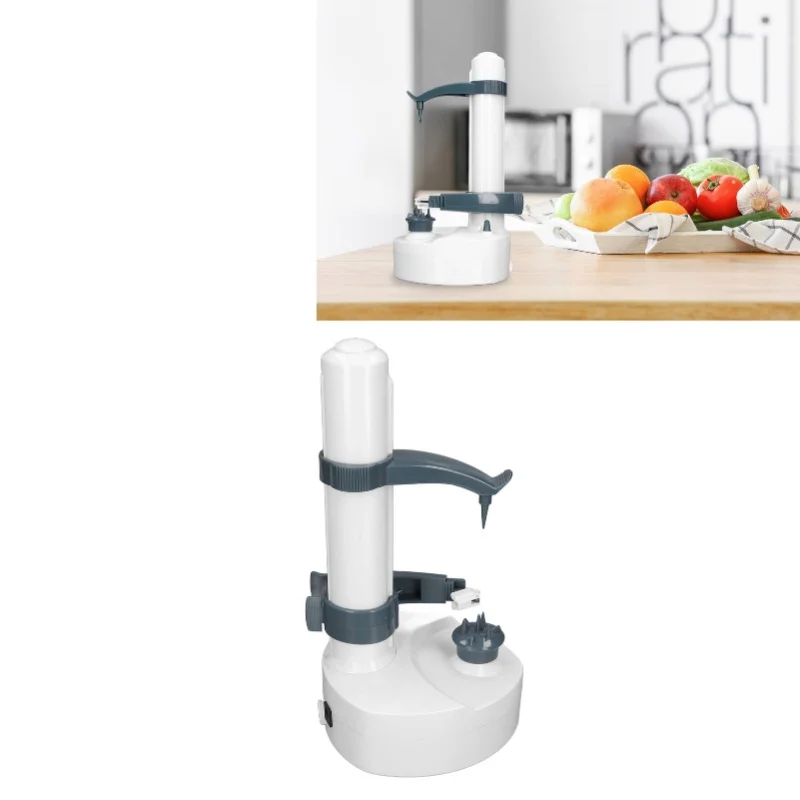 Multifunction Electric Standing Peeler Automatic Rotating Cutter Paring Tool For Potato Vegetable Fruit Kitchen