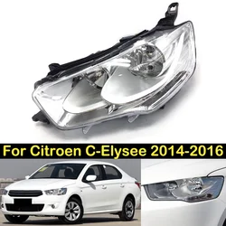 DECHO Headlight For Citroen C-Elysee 2014 2015 2016 Headlight Front bumper headlight headlamp Assembly head light lamp