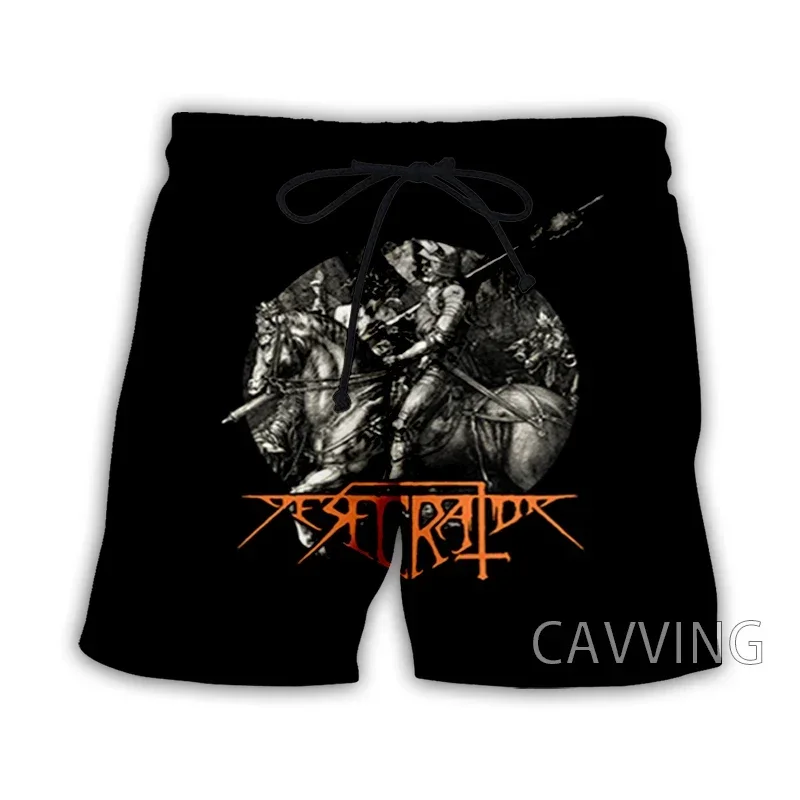 CAVVING 3D Printed  Desecrator BAND Summer Beach Shorts Streetwear Quick Dry Casual Shorts Sweat Shorts for Women/men