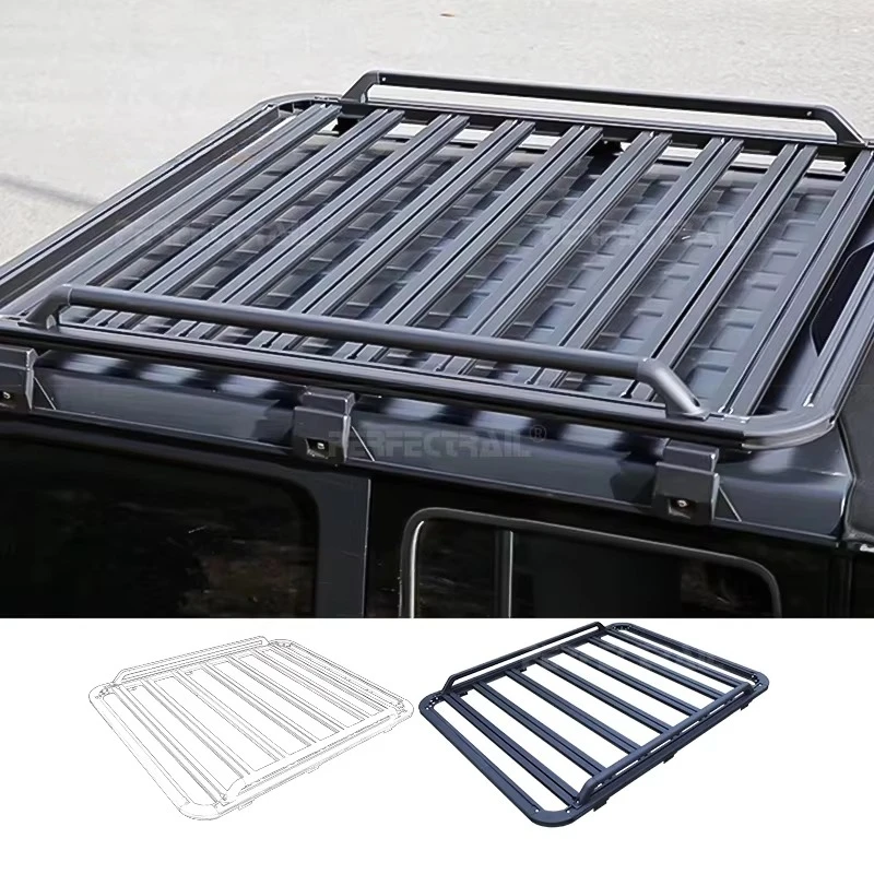 

4x4 Offroad Accessories Aluminum Luggage Roof Rack for Jeep Wrangler JLcustom