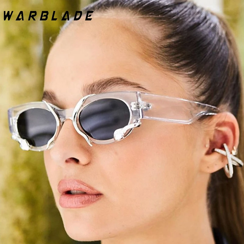 

New Luxury Y2k Oval Sunglasses Male Fashion Vintage Punk Design Women Shades Street Photography Summer Traveling Eyewear UV400