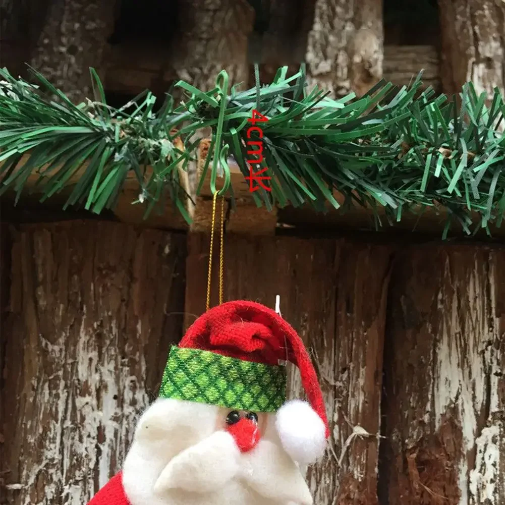 Hanger Christmas Hooks Ornament Plastic Bauble Decoration For Christmas Tree Functional Green Kits Xmas Brand New