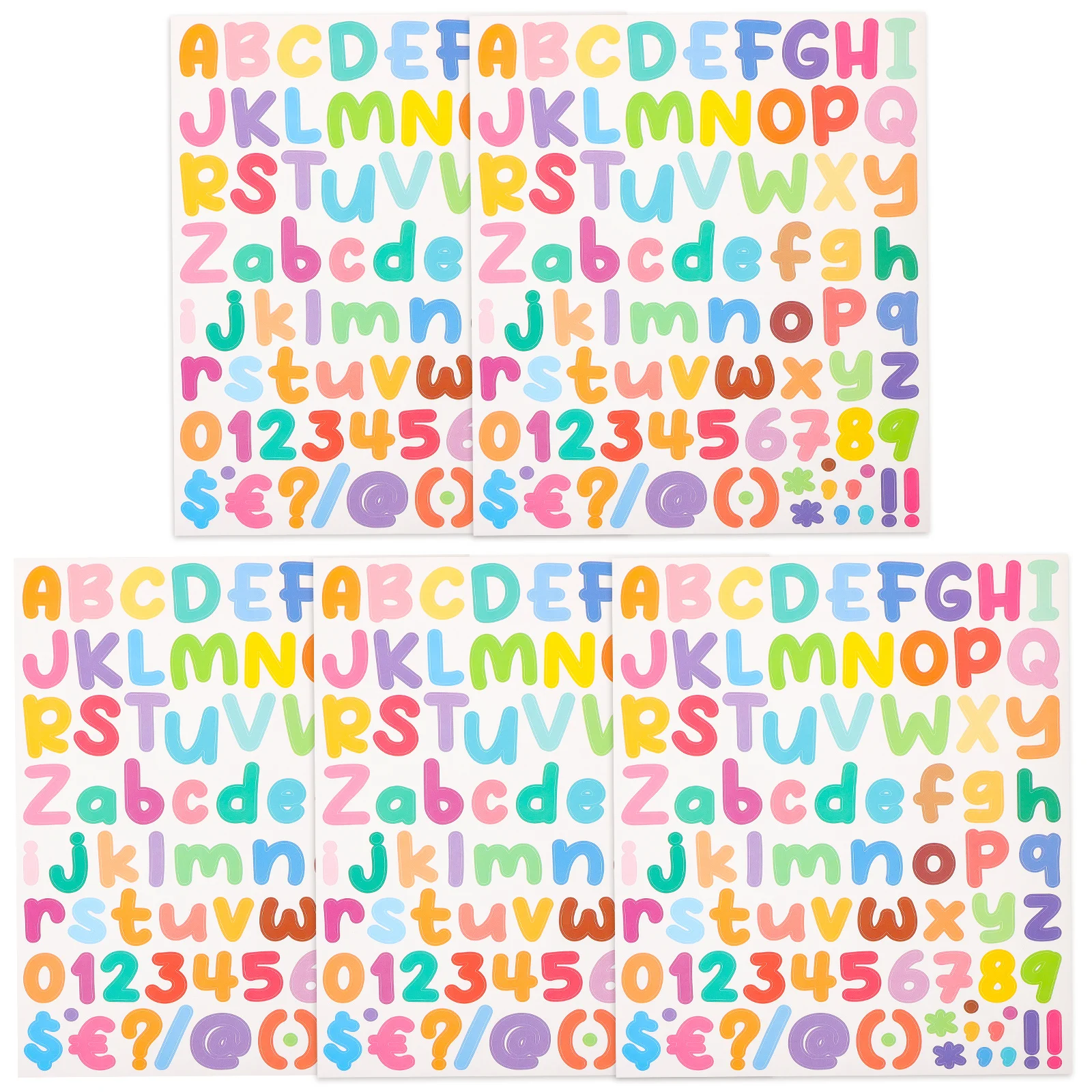 

5 шт., наклейки с цифрами и алфавитом, самоклеящиеся наклейки с буквами для скрапбукинга, сделай сам, поделки, принадлежности для журналов, наклейки с буквами и цифрами