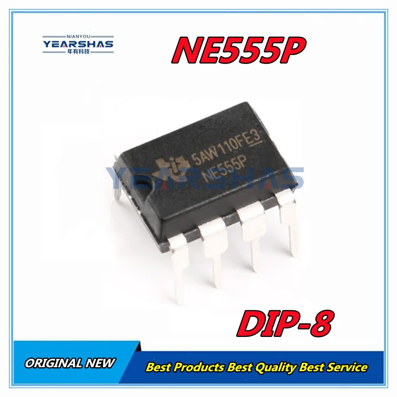 5PCS  NE555N  NE555   NE555P  DIP8  Single  high  precision  timer  chip  The  clock/programmable  timer  and  oscillator