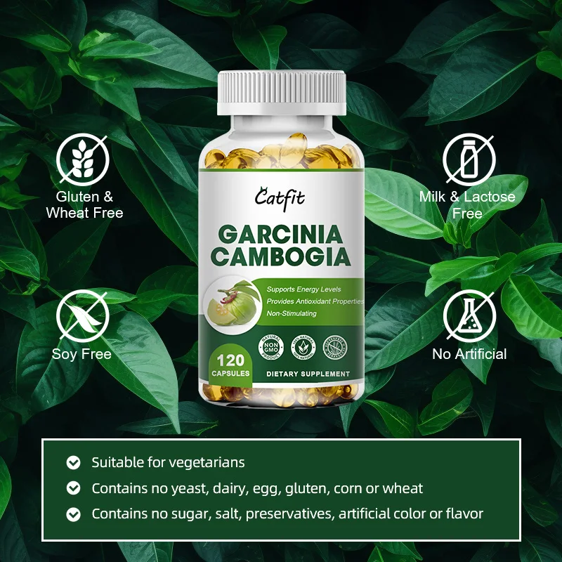 Catfit Garcinia Cambogia Capsules Fat Burning&Cellulite Burner Detox Weight Loss Mood Sleep Quality Beauty Health Skincare Adult