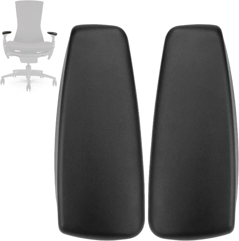 1 Par de Almohadillas de Repuesto para Brazos de Silla de Oficina Herman Miller Embody, Tapas Ajustables para Reposabrazos, Accesorios Ergonómicos para Silla de Escritorio
