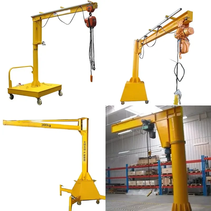 Recycling Machine 2026 500kg to 1000KG Heavy Fixed Column Lifting Jib Crane Price Hoist 360 Degree Manufacture